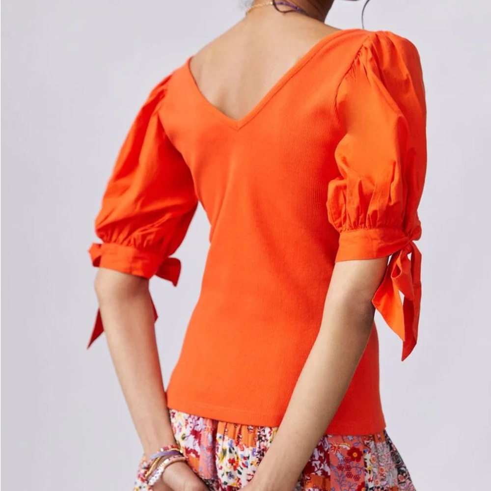Maeve by Anthropologie Puff Sleeve Top
